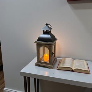 Timeless Aura Vintage Brass Lantern