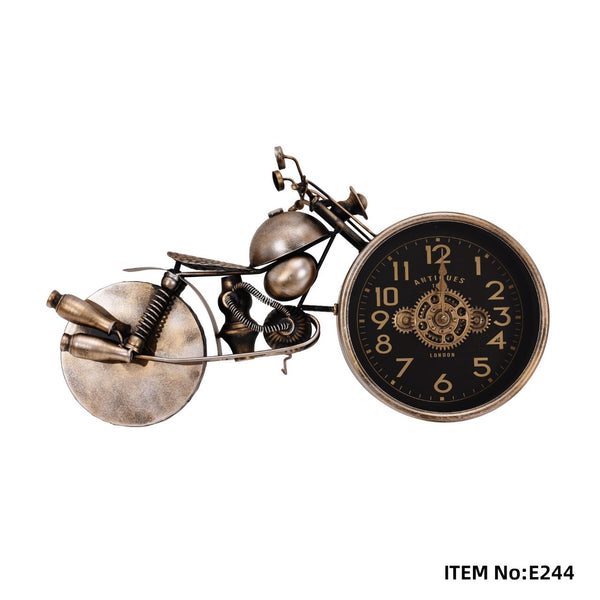 Vintage Rider Metallic Wall/Table Clock