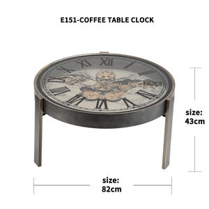 Vasco Map Moving Gears Centre Table Clock