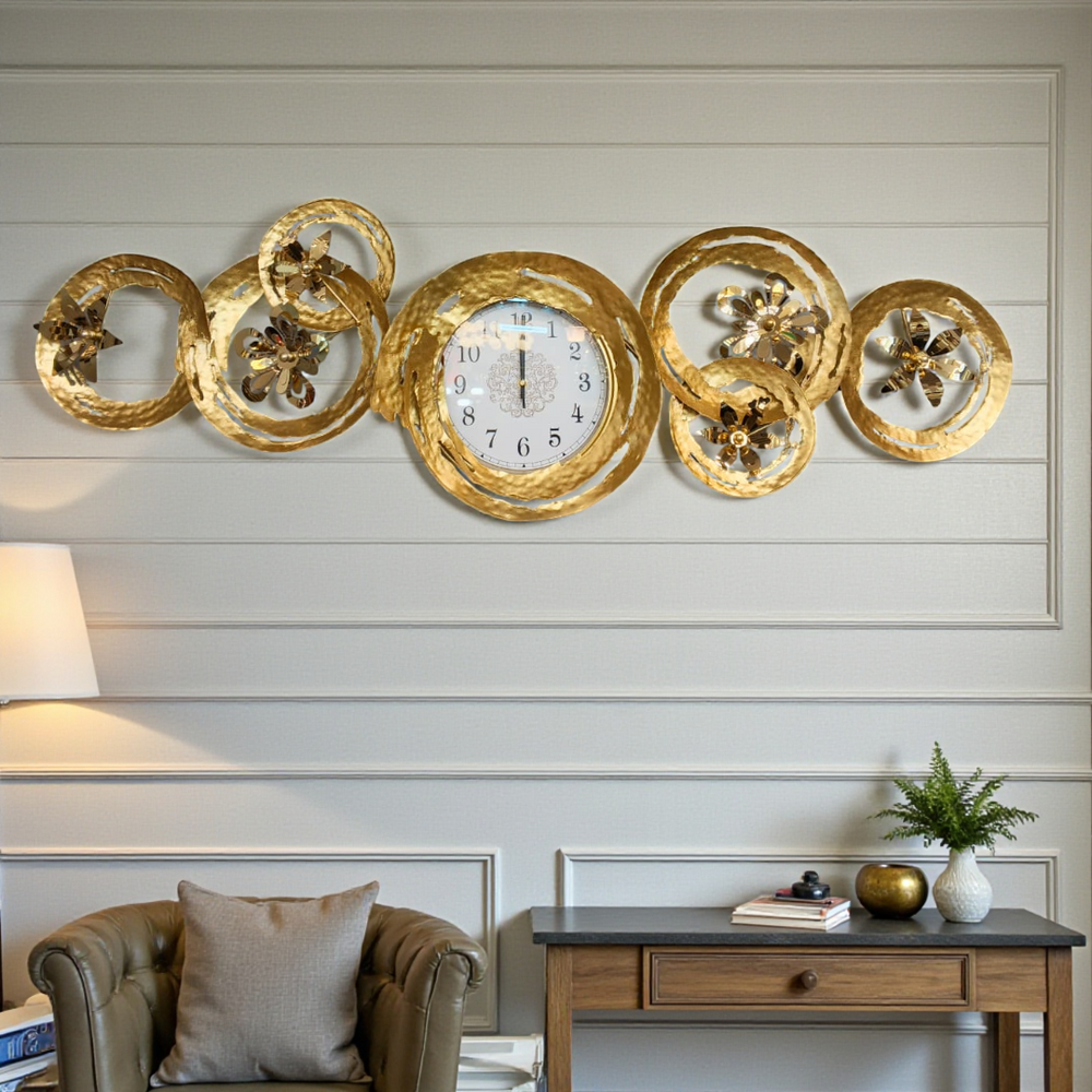 Timora Luxe Metallic Wall Clock