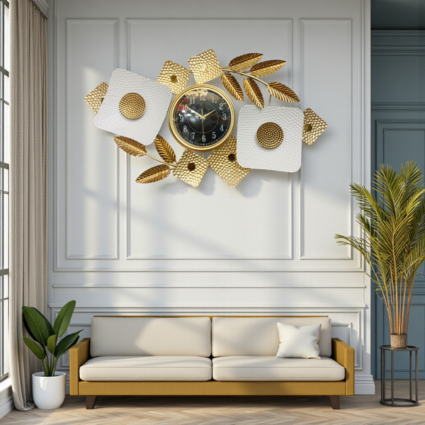 EternaLine Modern Metallic Wall Clock