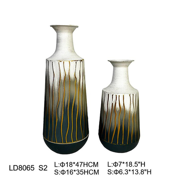 J-Star Emerald Drift Floor Vases