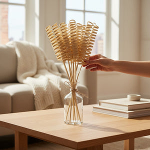 Natural Curly Cane Decorative Stems (Packet)