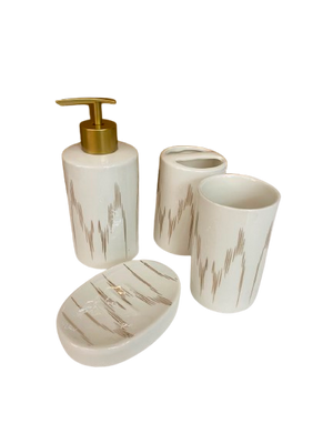 Elegant Ceramic Bathroom Accessories Set