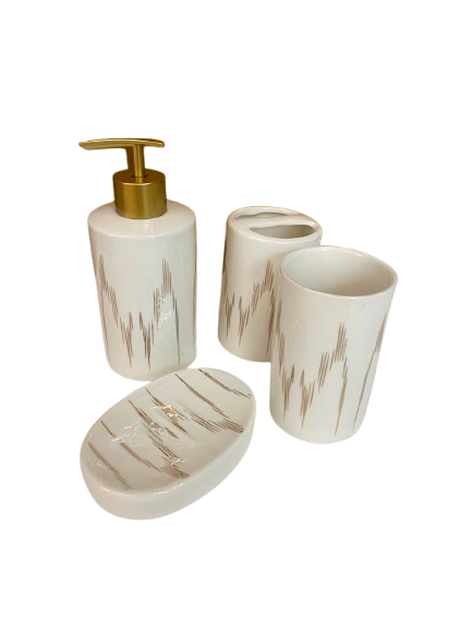 Elegant Ceramic Bathroom Accessories Set