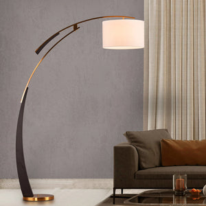 ArcLuxe Black & Gold Arc Floor Lamp