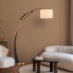 ArcLuxe Black & Gold Arc Floor Lamp