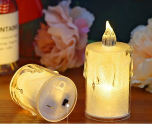 Glittered Flameless LED Candles