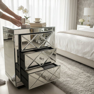 Celeste Luxe Reflective Side Table