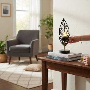 Verdant Elegance Candle Holders (Pair)