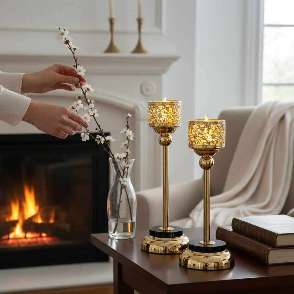Luminora Vintage Metal Candle Holder