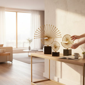 Orbit Modern Metallic Decorative Table Ornament