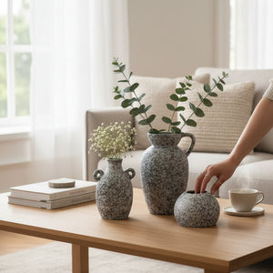 Verdure Sanctum Ceramic Vases Set