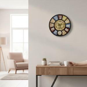 Golden Multi Glow Wall Clock