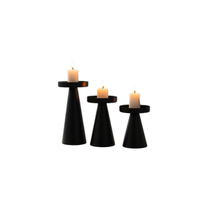 Glow Metallic Candle Stand Set