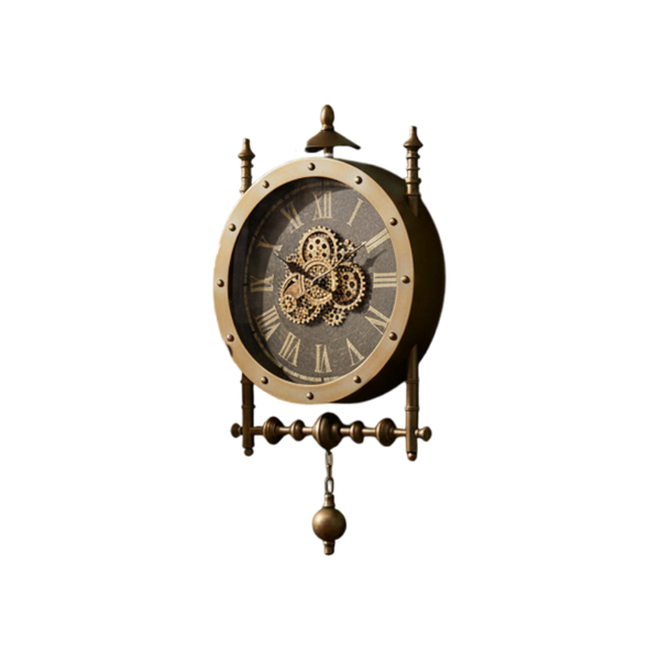 Luxury Old Town Heritage Metallic Wall Clock