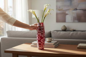 Crystal Bloom Elegant Glass Vase