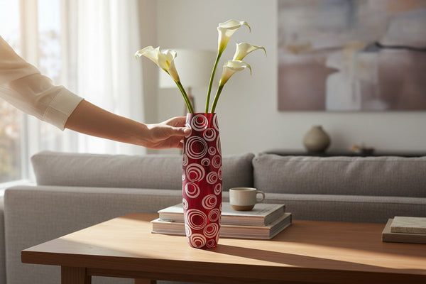 Crystal Bloom Elegant Glass Vase