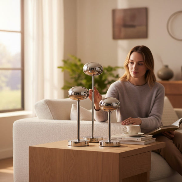 Modern Metallic Decor Stands