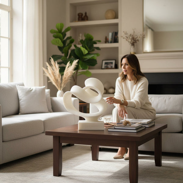 A Contemporary Modern Poly-Stone Sculpture