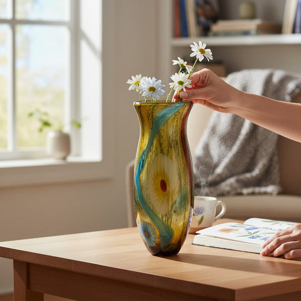 Aurora Luxe Transparent Flower Vase