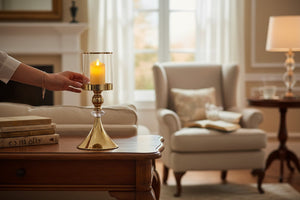 Crystal Vine Metallic Candle Stand (Pair)