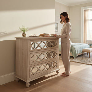 Crystal Edge Modern Mirror Chester Table