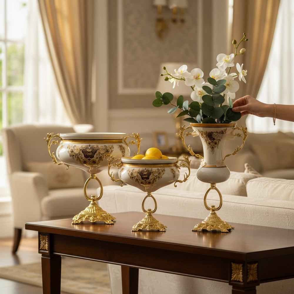 Versace Opalia White & Gold Bowl