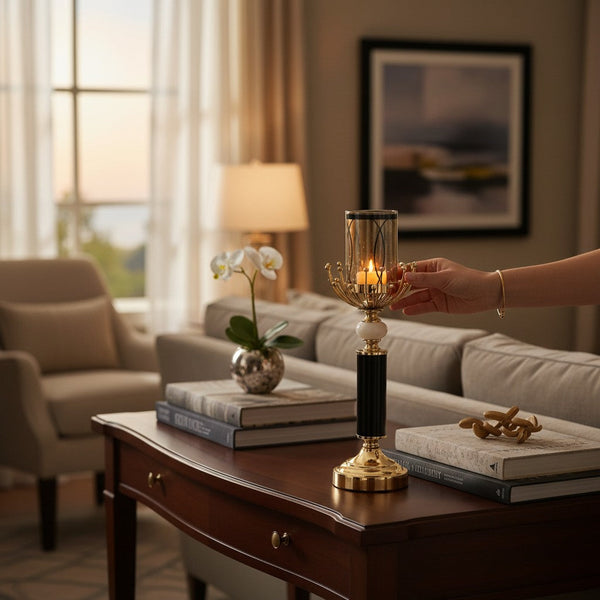 Imperial Lux Modern Metallic Candle Stands (Pair)