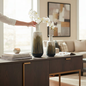 J-Star Emerald Drift Floor Vases