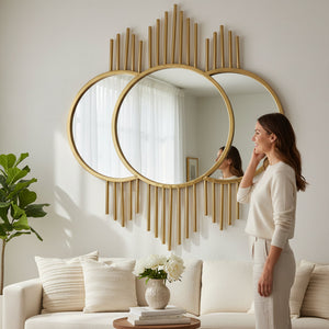 Luxe Bewitching Floral Veil Wall Mirror