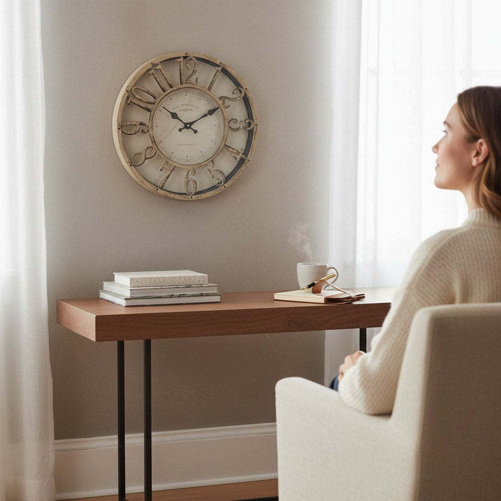TimelyGlow Classic Plastic Wall Clock