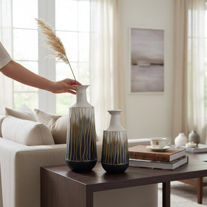 J-Star Emerald Drift Floor Vases