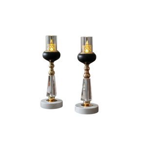 Elysian Glow Candle Holders (Pair)