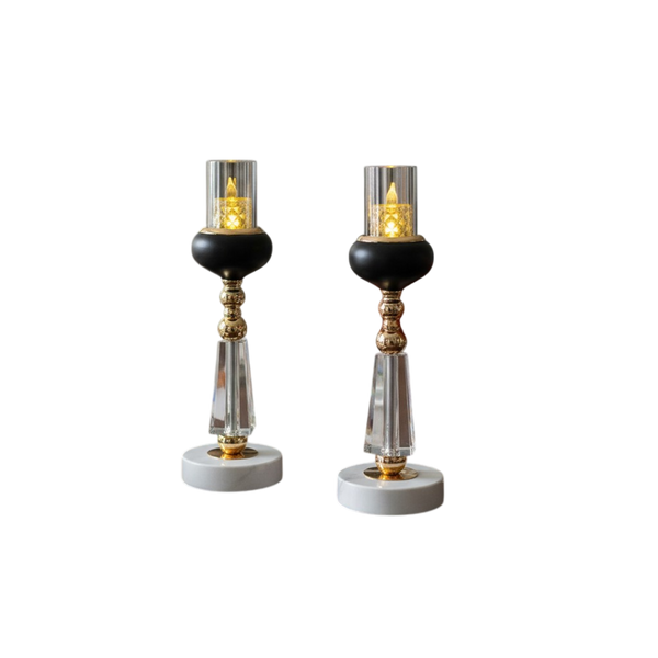 Elysian Glow Candle Holders (Pair)