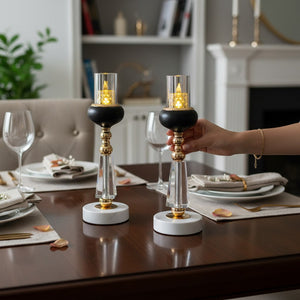 Elysian Glow Candle Holders (Pair)