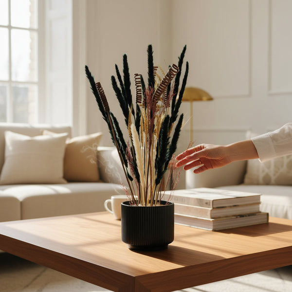 Classic Ceramic Vase with (Floral Arrangement)
