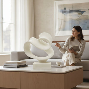 A Contemporary Modern Poly-Stone Sculpture