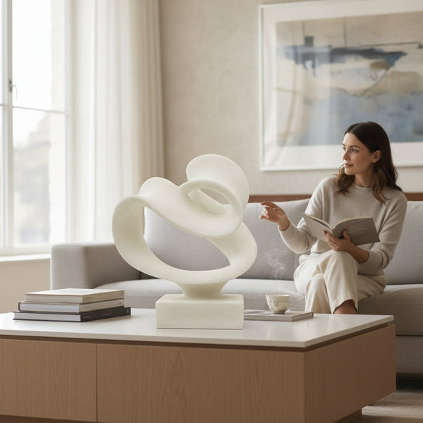 A Contemporary Modern Poly-Stone Sculpture