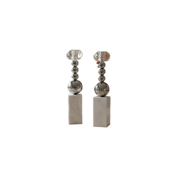 Elysian Marbella Candle Holders (Pair)
