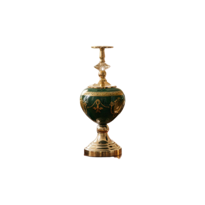 Versace Vintage Emerald Green Candle Holders
