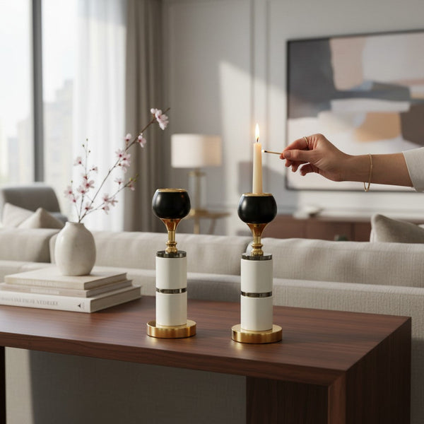 Château Glow Imported Candle Holders (Pair)