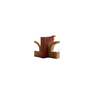 Modern Decorative Travertine Bookends (Pair)