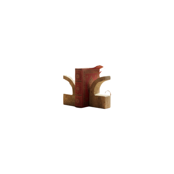 Modern Decorative Travertine Bookends (Pair)