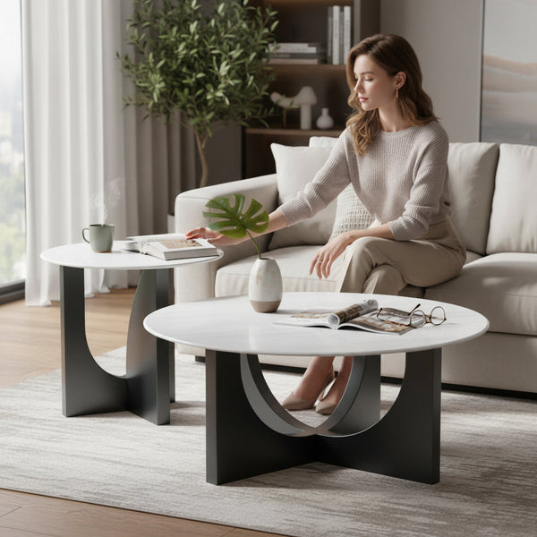 Premium Modern Center Table with Coffee Table Set