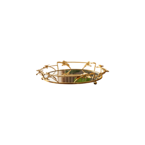 Majestic Halo Luxe Metallic Display Tray
