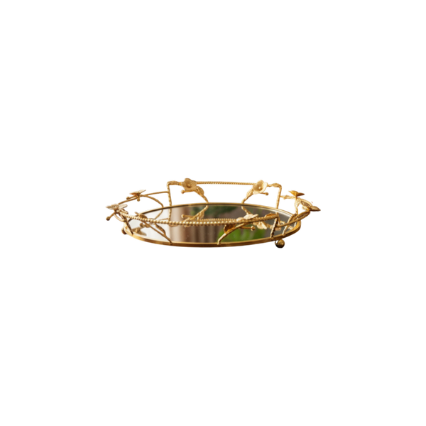 Majestic Halo Luxe Metallic Display Tray