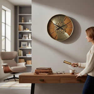 Classic Townhall Prestige Metallic Clock