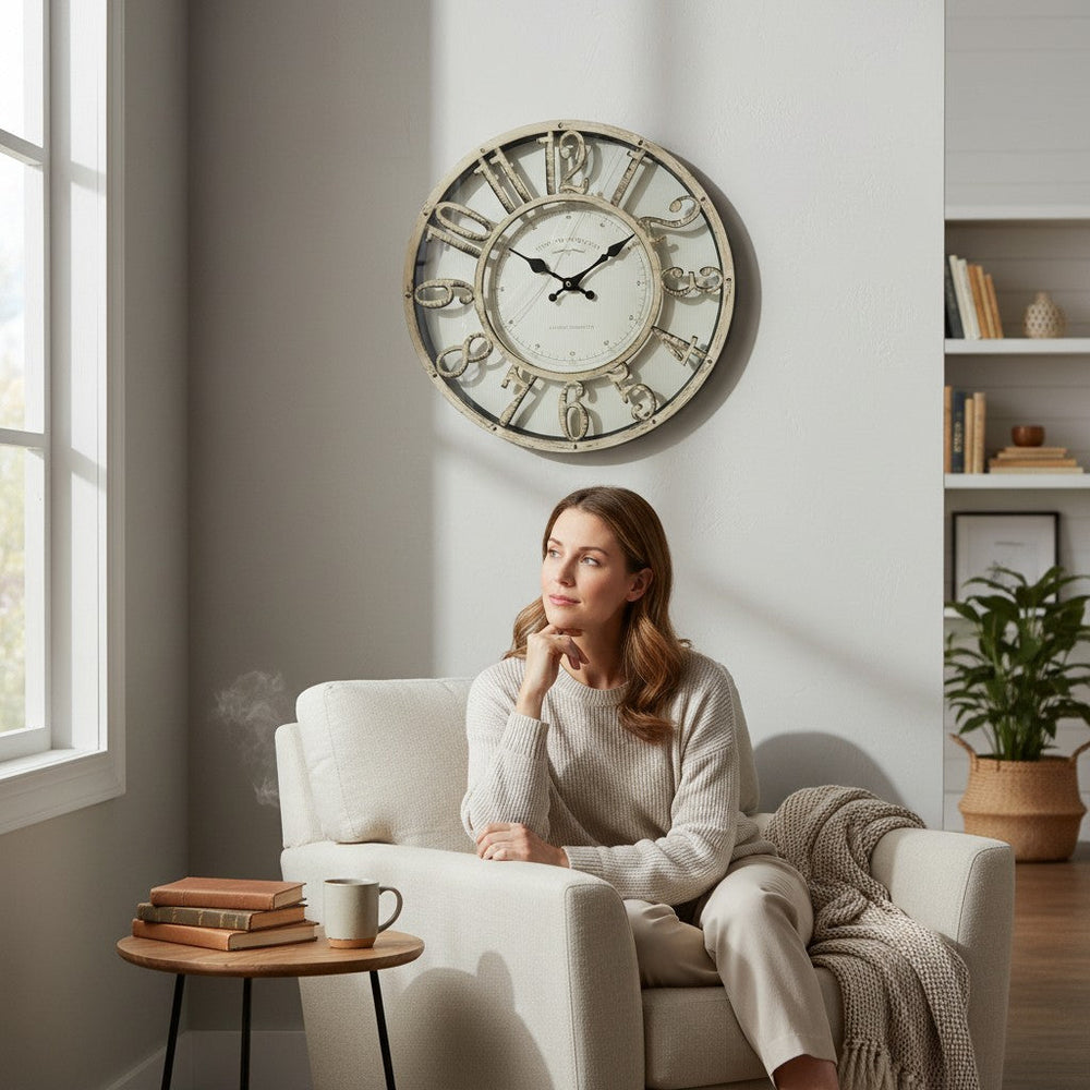 TimelyGlow Classic Plastic Wall Clock