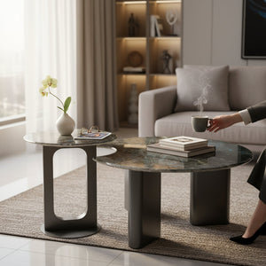Elegant High-Quality Designer Centre Table with Side Table Set